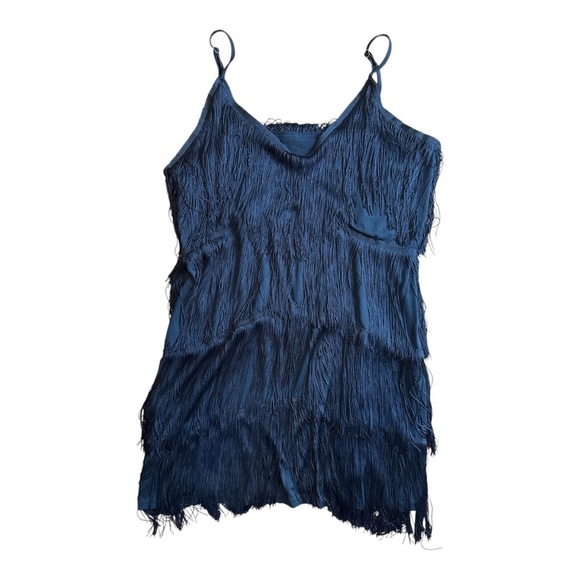 Source Unknown Black Fringe Mini Dress - Picture 4 of 6